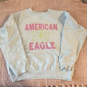 Medium light blue American Eagle sweatshirt.